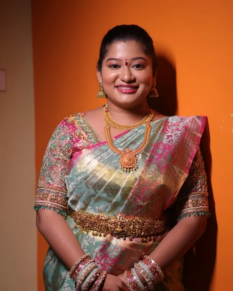 Susmita in a silk saree